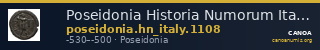 Poseidonia Historia Numorum Italy 1108 — CANOA