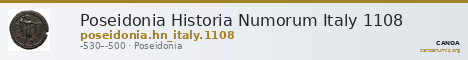Poseidonia Historia Numorum Italy 1108 — CANOA