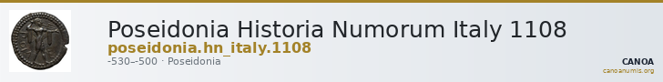 Poseidonia Historia Numorum Italy 1108 — CANOA