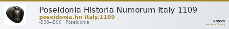 Poseidonia Historia Numorum Italy 1109 — CANOA