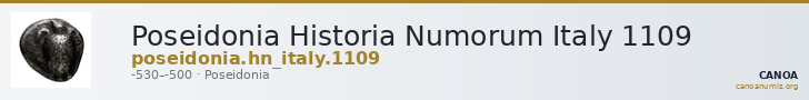 Poseidonia Historia Numorum Italy 1109 — CANOA