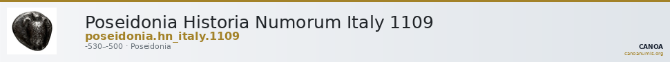 Poseidonia Historia Numorum Italy 1109 — CANOA