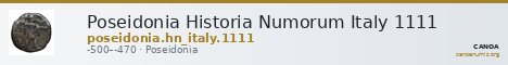 Poseidonia Historia Numorum Italy 1111 — CANOA
