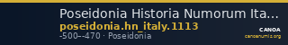 Poseidonia Historia Numorum Italy 1113 — CANOA
