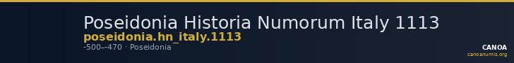 Poseidonia Historia Numorum Italy 1113 — CANOA