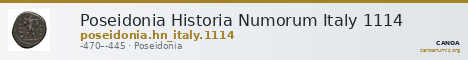 Poseidonia Historia Numorum Italy 1114 — CANOA