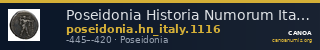 Poseidonia Historia Numorum Italy 1116 — CANOA