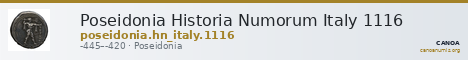 Poseidonia Historia Numorum Italy 1116 — CANOA