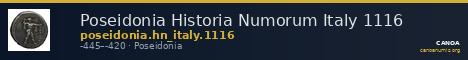 Poseidonia Historia Numorum Italy 1116 — CANOA