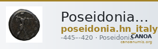 Poseidonia Historia Numorum Italy 1118 — CANOA