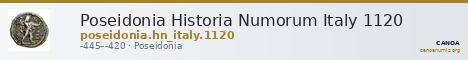Poseidonia Historia Numorum Italy 1120 — CANOA