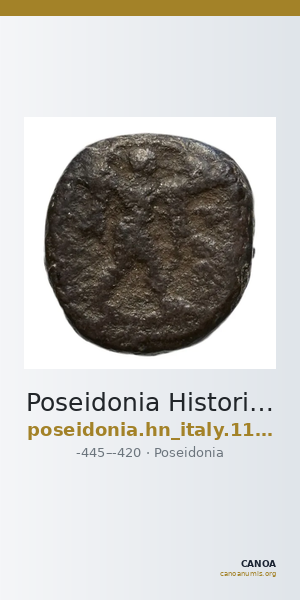 Poseidonia Historia Numorum Italy 1121 — CANOA