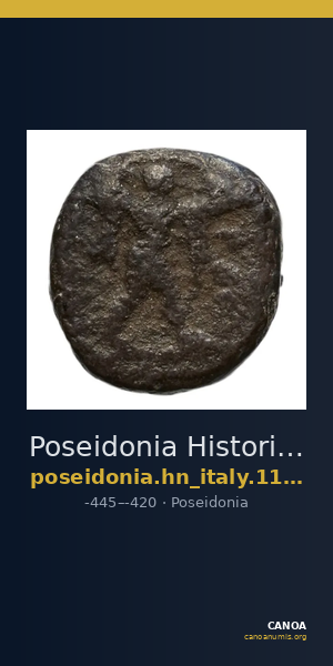 Poseidonia Historia Numorum Italy 1121 — CANOA