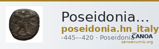 Poseidonia Historia Numorum Italy 1121 — CANOA
