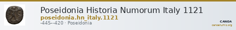 Poseidonia Historia Numorum Italy 1121 — CANOA