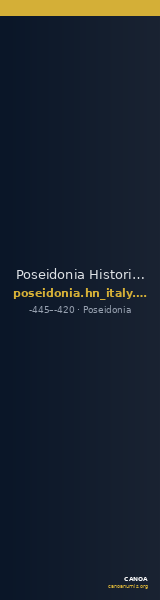Poseidonia Historia Numorum Italy 1122 — CANOA