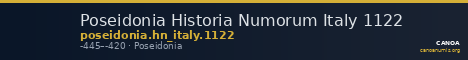 Poseidonia Historia Numorum Italy 1122 — CANOA