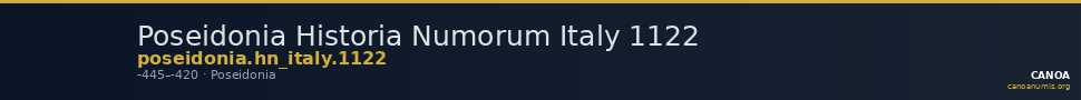 Poseidonia Historia Numorum Italy 1122 — CANOA