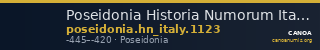 Poseidonia Historia Numorum Italy 1123 — CANOA