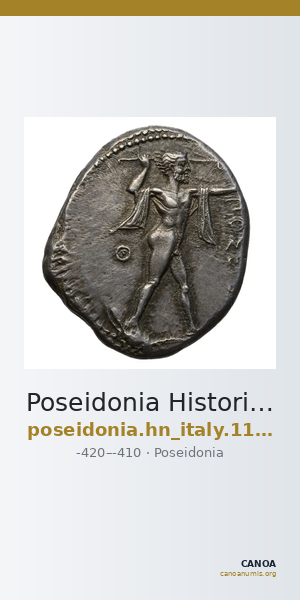 Poseidonia Historia Numorum Italy 1127 — CANOA