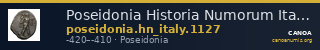 Poseidonia Historia Numorum Italy 1127 — CANOA