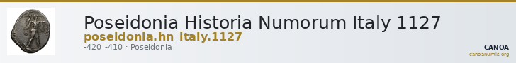 Poseidonia Historia Numorum Italy 1127 — CANOA