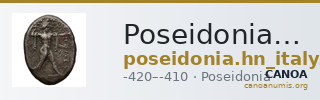 Poseidonia Historia Numorum Italy 1128 — CANOA