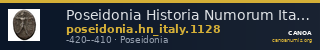 Poseidonia Historia Numorum Italy 1128 — CANOA