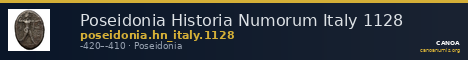 Poseidonia Historia Numorum Italy 1128 — CANOA
