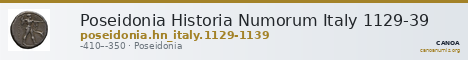 Poseidonia Historia Numorum Italy 1129-39 — CANOA