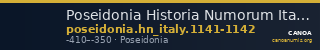 Poseidonia Historia Numorum Italy 1141-2 — CANOA