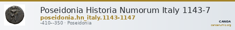 Poseidonia Historia Numorum Italy 1143-7 — CANOA