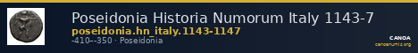 Poseidonia Historia Numorum Italy 1143-7 — CANOA
