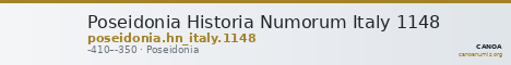 Poseidonia Historia Numorum Italy 1148 — CANOA
