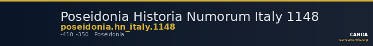 Poseidonia Historia Numorum Italy 1148 — CANOA