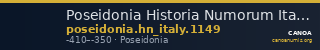 Poseidonia Historia Numorum Italy 1149 — CANOA