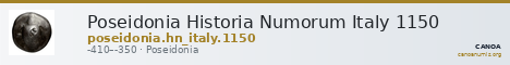 Poseidonia Historia Numorum Italy 1150 — CANOA