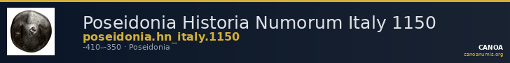 Poseidonia Historia Numorum Italy 1150 — CANOA