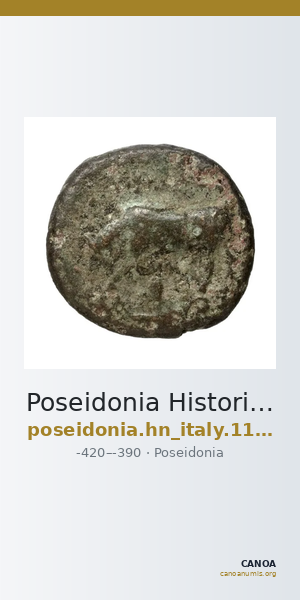 Poseidonia Historia Numorum Italy 1153 — CANOA