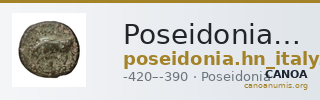Poseidonia Historia Numorum Italy 1153 — CANOA