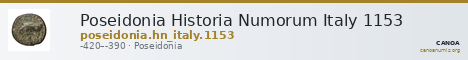 Poseidonia Historia Numorum Italy 1153 — CANOA