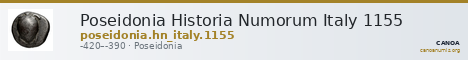 Poseidonia Historia Numorum Italy 1155 — CANOA