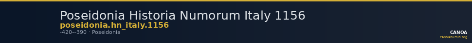 Poseidonia Historia Numorum Italy 1156 — CANOA