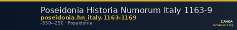 Poseidonia Historia Numorum Italy 1163-9 — CANOA