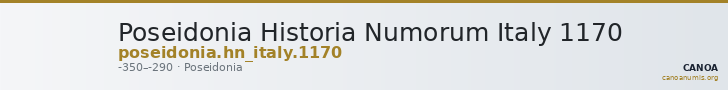 Poseidonia Historia Numorum Italy 1170 — CANOA