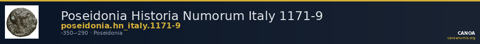 Poseidonia Historia Numorum Italy 1171-9 — CANOA