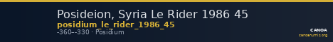 Posideion, Syria Le Rider 1986 45 — CANOA