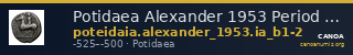 Potidaea Alexander 1953 Period I.A. b1-2 — CANOA