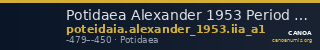 Potidaea Alexander 1953 Period II.A. a1 — CANOA