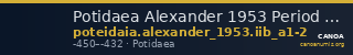 Potidaea Alexander 1953 Period II.B. a1-2 — CANOA